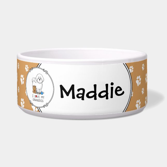 I Love My Granddog Bichon Frise Dog - Grandpuppy (Front)