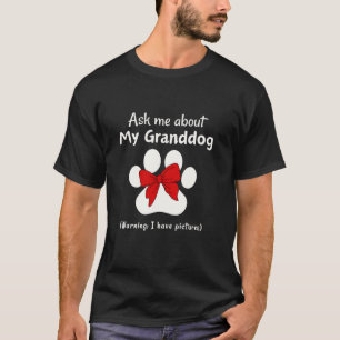 I Love My Granddog Dog Grandma Grandpa Coquette bo T-Shirt