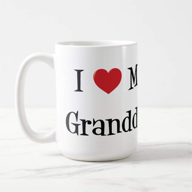 I Love My Granddog Mug (Left)