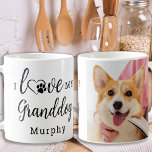 I Love My Granddog Personalised Cute Pet Photo Coffee Mug<br><div class="desc">I Love My Granddog! ... Surprise your favourite Dog Grandma this Mother's Day , Christmas or her birthday with this super cute custom pet photo coffee mug. Give the perfect gift to your parents and your dogs' grandparents with this funny dog lover mug ! "I Love My Granddog" with heart...</div>