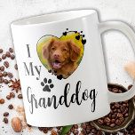 I Love My Granddog Personalised Grandpa Pet Photo Coffee Mug<br><div class="desc">I Love My Granddog! ... Surprise your favourite Dog Grandpa this Father's Day , Christmas or his birthday with this super cute custom pet photo coffee mug. Give the perfect gift to your parents and your dogs' grandparents with this funny dog lover mug ! "I Love My Granddog" with heart...</div>