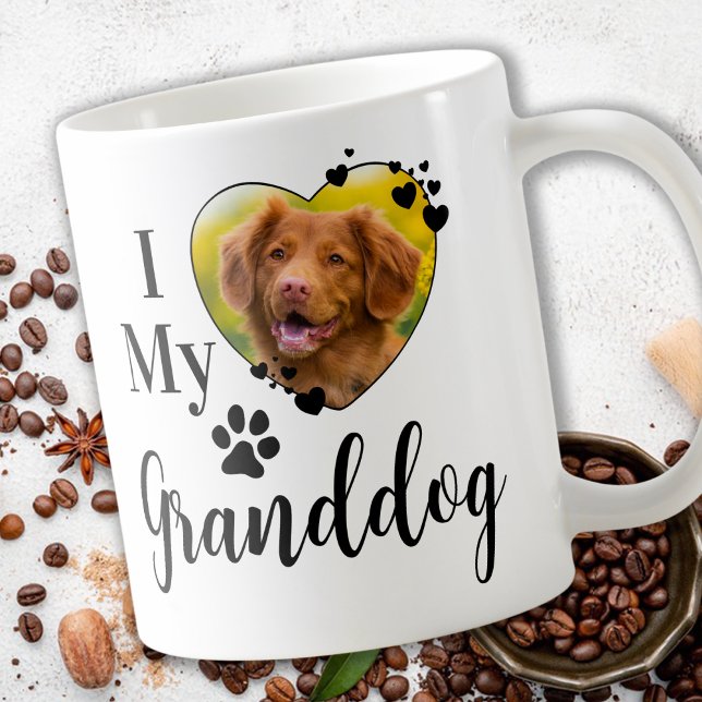 I Love My Granddog Personalised Grandpa Pet Photo Coffee Mug (Creator Uploaded)