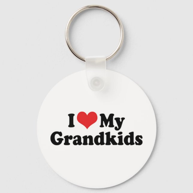 I Love My Grandkids Keychain (Front)