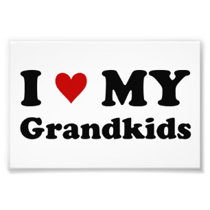 I Love My Grandkids Photo Print