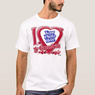 I Love My Grandkids red heart - photo T-Shirt