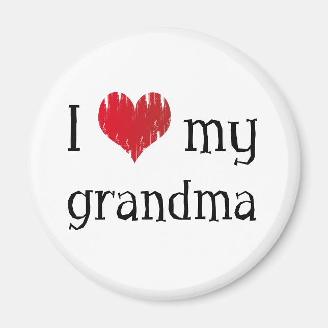 I love my grandma magnet (Front)