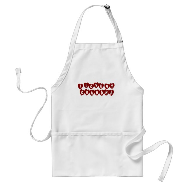I Love My Grandma Standard Apron (Front)