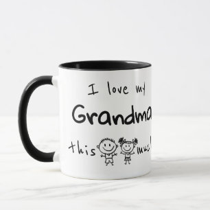 I Love my Grandma This Much Boy and Girl Graphic Mug