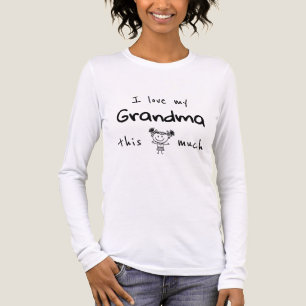 I Love my Grandma Typography Named Girl Graphic Tri-Blend Shirt