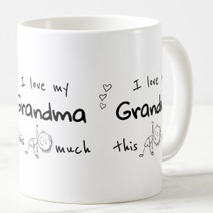 I Love my Grandma Typography Named Graphic Coffee Mug