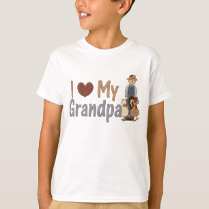 I Love My Grandpa (farmer) Boy's T-shirt