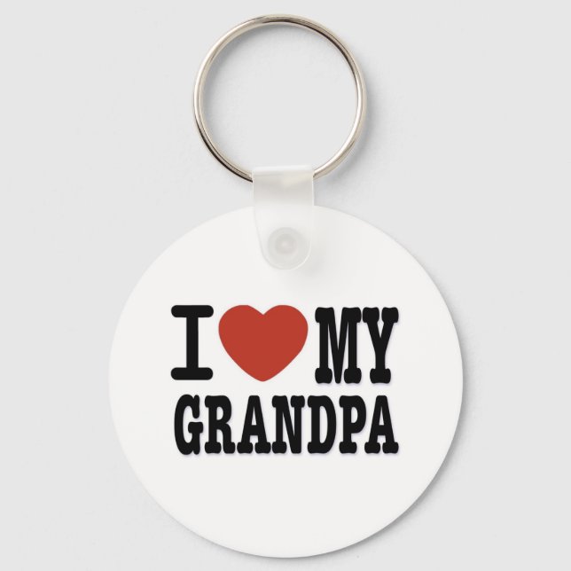 I LOVE MY GRANDPA KEY RING (Front)