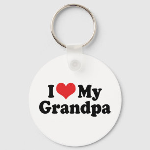 I Love My Grandpa Keychain