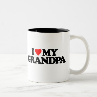 I LOVE MY GRANDPA Two-Tone COFFEE MUG