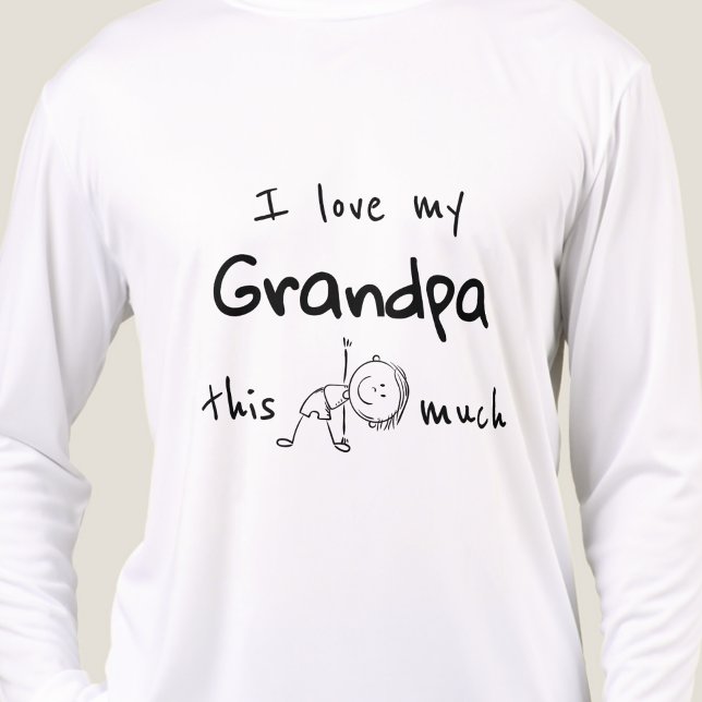 I love my grandpa typography named graphic  T-Shirt (Creator Uploaded)