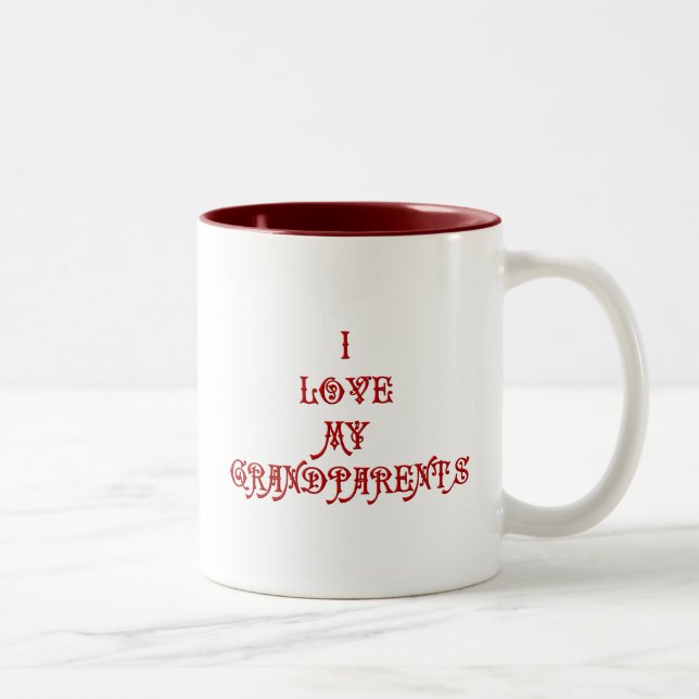 I love My Grandparents Two-Tone Coffee Mug (Right)