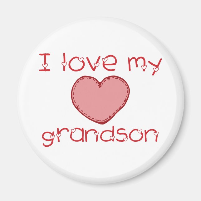 I love my grandson magnet (Front)