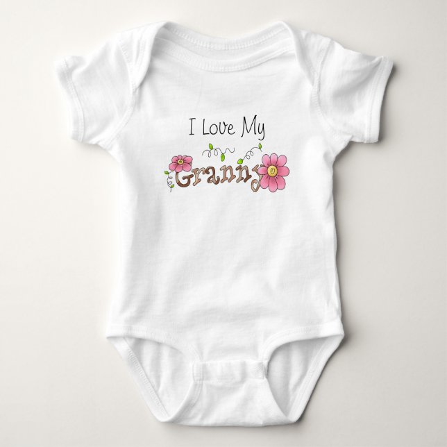 I Love My Granny, Infant Baby Bodysuit (Front)