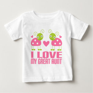 I Love My Great Aunt Ladybug Baby T-Shirt