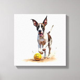 I Love My Great Dane Canvas Print