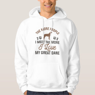 I Love My Great Dane Hoodie