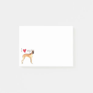 I Love my Great Dane Post-it Notes