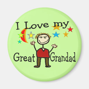 I Love My Great Grandad Magnet