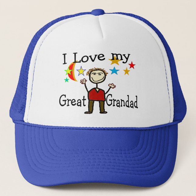 I Love My Great Grandad Trucker Hat (Front)