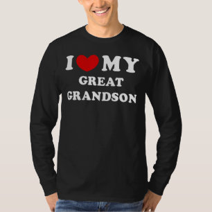 I Love My Great Grandson, I Heart My Great Grandso T-Shirt