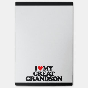 I LOVE MY GREAT GRANDSON POST-IT NOTES
