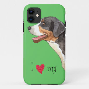 I Love my Greater Swiss Mountain Dog iPhone 11 Case