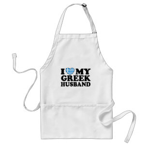 I Love My Greek Husband Standard Apron