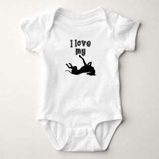 I Love My Greyhound Baby Bodysuit