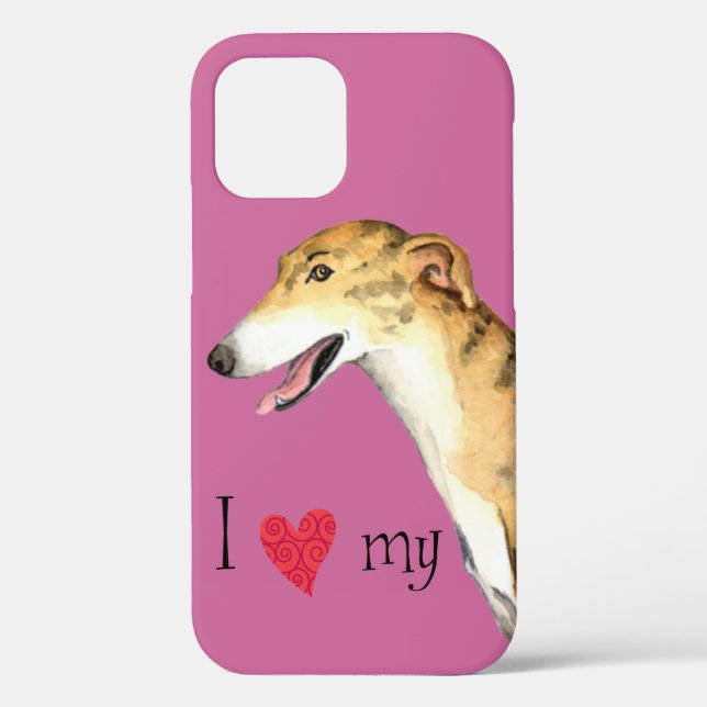 I Love my Greyhound Case-Mate iPhone Case (Back)