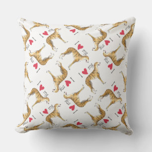 I Love my Greyhound Cushion