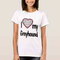 I Love my Greyhound - Cute Heart Photo Frame