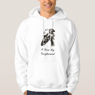 I Love My Greyhound Dog Hoodie
