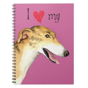 I Love my Greyhound Spiral Notebook