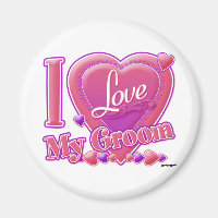 I Love My Groom pink/purple - heart
