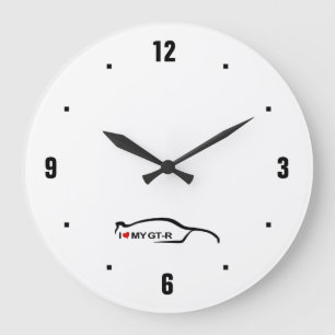 I love my GTR Black Brushstroke Logo Large Clock