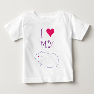 I love my Guinea Pig Baby T-Shirt