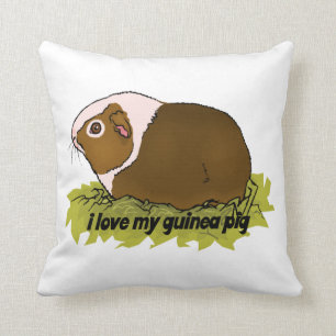 I Love My Guinea Pig Cushion