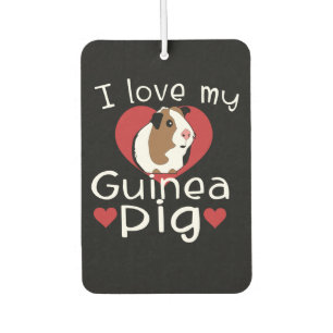 I Love My Guinea Pig Cute Guinea Pig Lovers Car Air Freshener