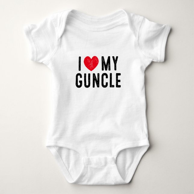I Love My Guncle. Baby Bodysuit (Front)