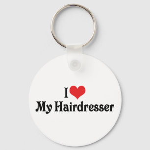 I Love My Hairdresser Keychain