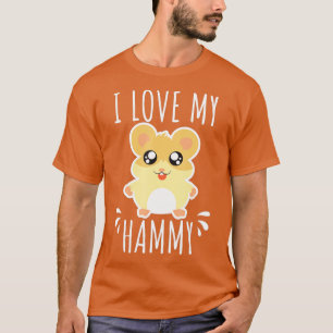 I Love My Hammy Hamster Gift Kids Costume Outfit T-Shirt