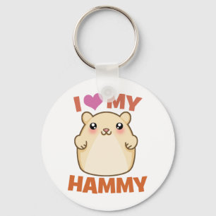 I Love My Hammy Key Ring