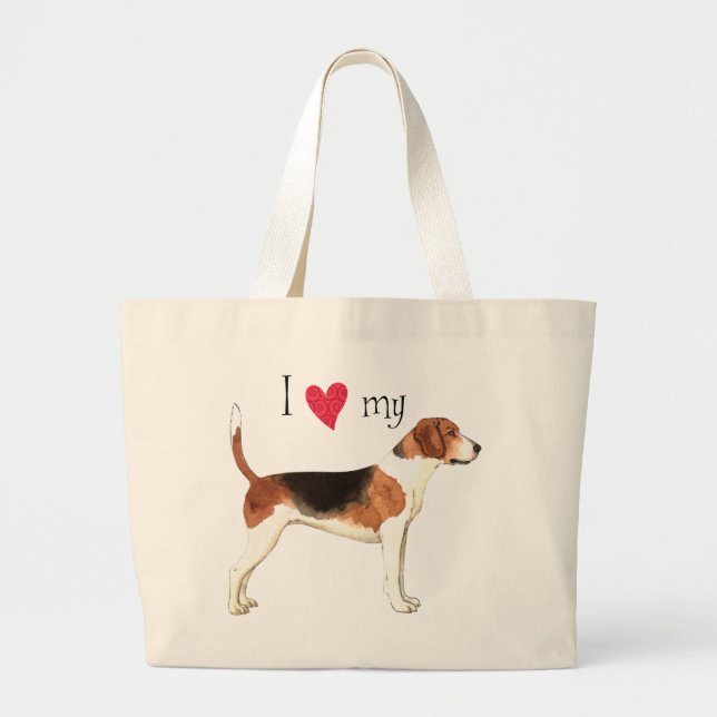 I Love my Harrier Large Tote Bag (Front)