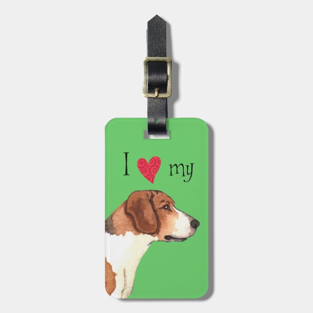 I Love my Harrier Luggage Tag (Front Vertical)