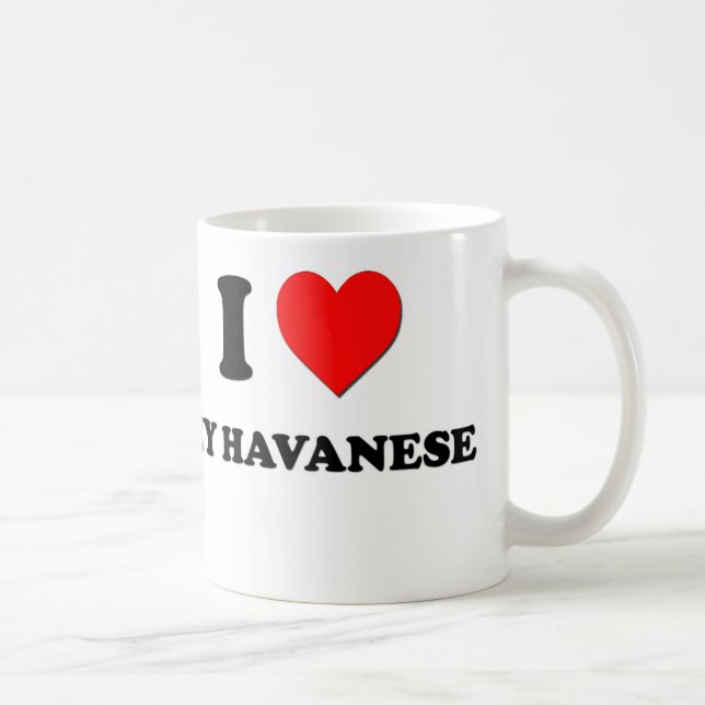 I Love My Havanese Coffee Mug (Right)